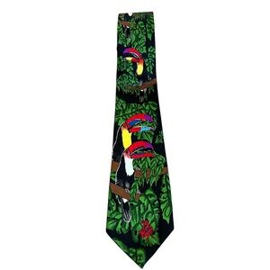 FRATELLO Handmade Parrot Necktie Tie